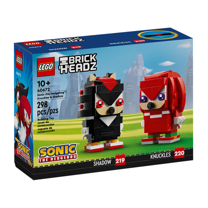 LEGO Brickheadz 40672 Sonic the Hedgehog Knuckles & Shadow (298 Pieces)