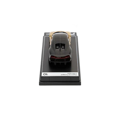 Postercars H10 Bugatti Chiron Supersport with Acrylic Box – Silk & Nocturne Black 1:64 Diecast Car Model - Jaiman Toys