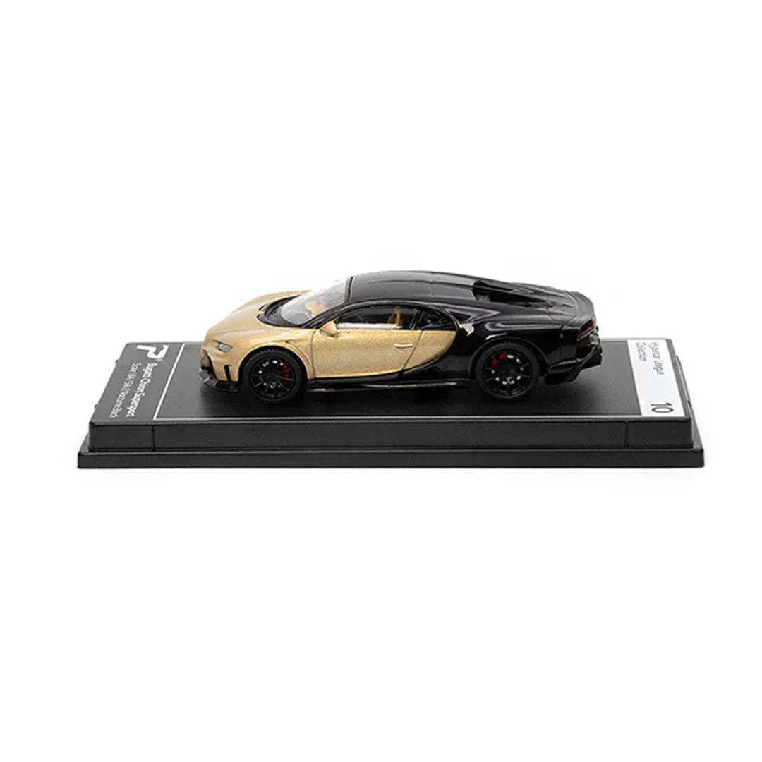 Postercars H10 Bugatti Chiron Supersport with Acrylic Box – Silk & Nocturne Black 1:64 Diecast Car Model - Jaiman Toys