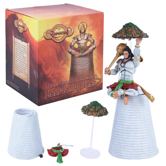 Legends of the Ramayan 1:12 Scale Hanuman Accessory Pack with Coiled Tail Throne, Dronagiri Mountain & Seated Lower Body (Figure Not Included)