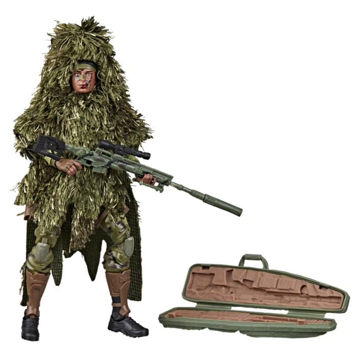 Hasbro G.I. Joe Classified Series Action Marine Sniper 6-Inch Action Figure with Ghillie Suit, Weapons, Accessories & Display Stand | Collectible Military Toy for Kids & Adult Collectors