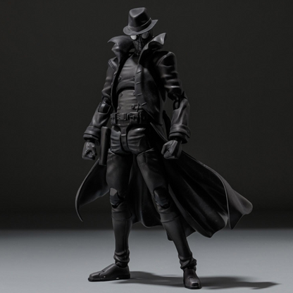 Spider-Man: Spider-Bath SV Action Spider-Man Noir Action Figure, Non-scale, ABS &amp; PVC, Pre-painted Complete Action Figure