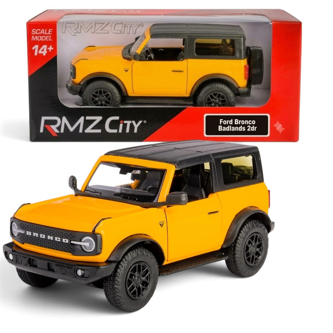 RMZ City 1:32 Ford Bronco Badlands 2dr Diecast Car Model –| Openable Doors With 2 Variants