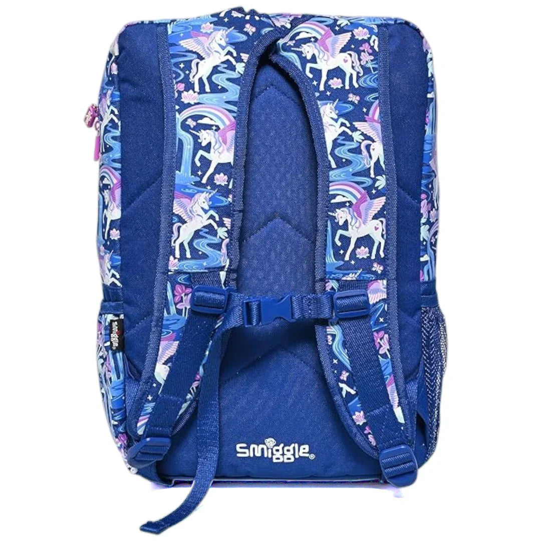 Smiggle Away Foldover Backpack Unicorn – 16-Inch Compartment | Multi-Compartment School & Travel Bag