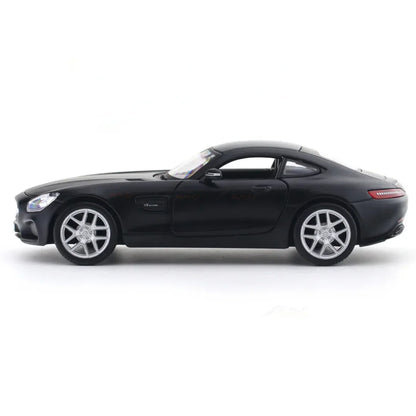 Maisto 1:24 Mercedes-Benz AMG GT Matte Black – Licensed Diecast Model Car with Acrylic Display Case
