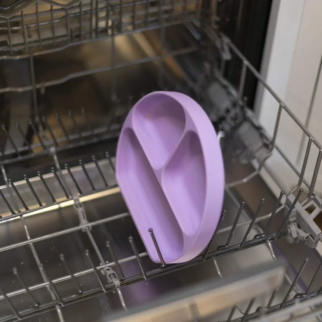 Bumkins Silicone Grip Dish lilac for Toddlers - Jaiman Toys