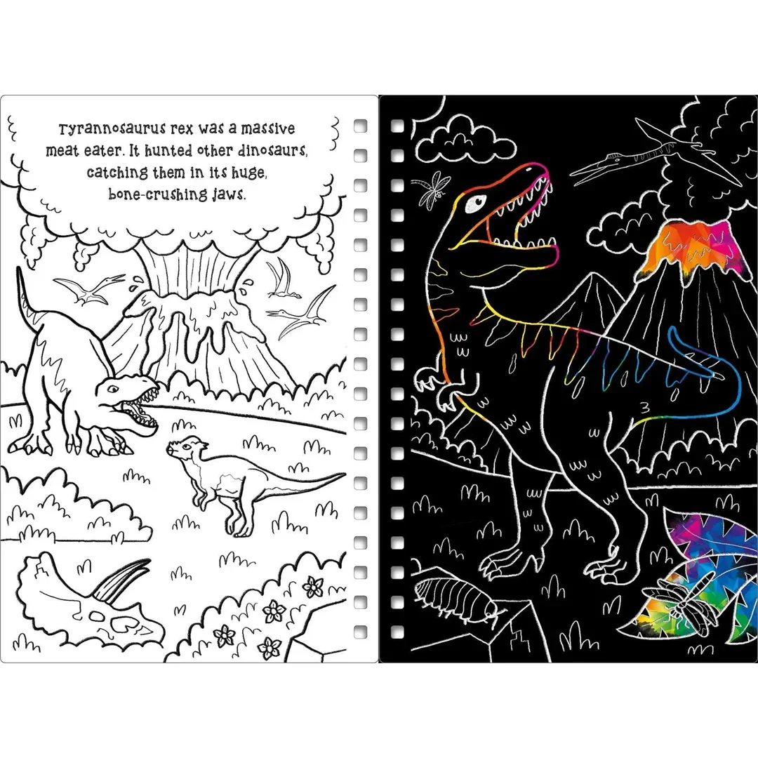 Dinosaurs: Scratch Art by Bookoli - Jaiman Toys