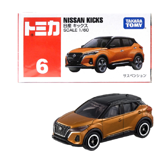 Tomica 6 NISSAN KICKS- TAKARA TOMY -Diecast Scale Model Car - 1/60