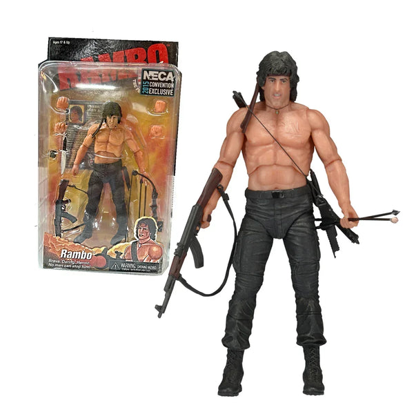 NECA Rambo Action Figure - Brave. Daring. Heroic Age 17+ - Jaiman Toys