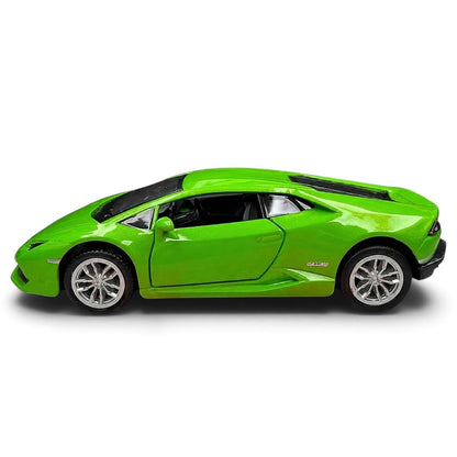RMZ City Lamborghini Huracán Coupé 1:32 Scale Die-Cast Model Car – | Collectible Miniature Supercar with Opening Doors | 3 Colour Variants
