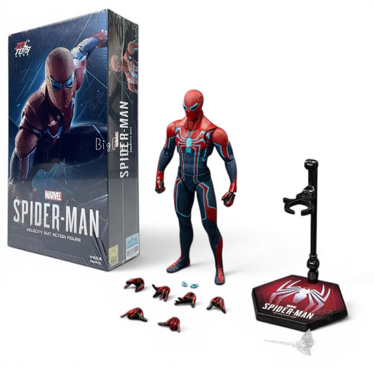 ZD Toys Spider-Man Velocity Suit 1/10 Scale Action Figure Non-Light-Up | Marvel Collector Figure