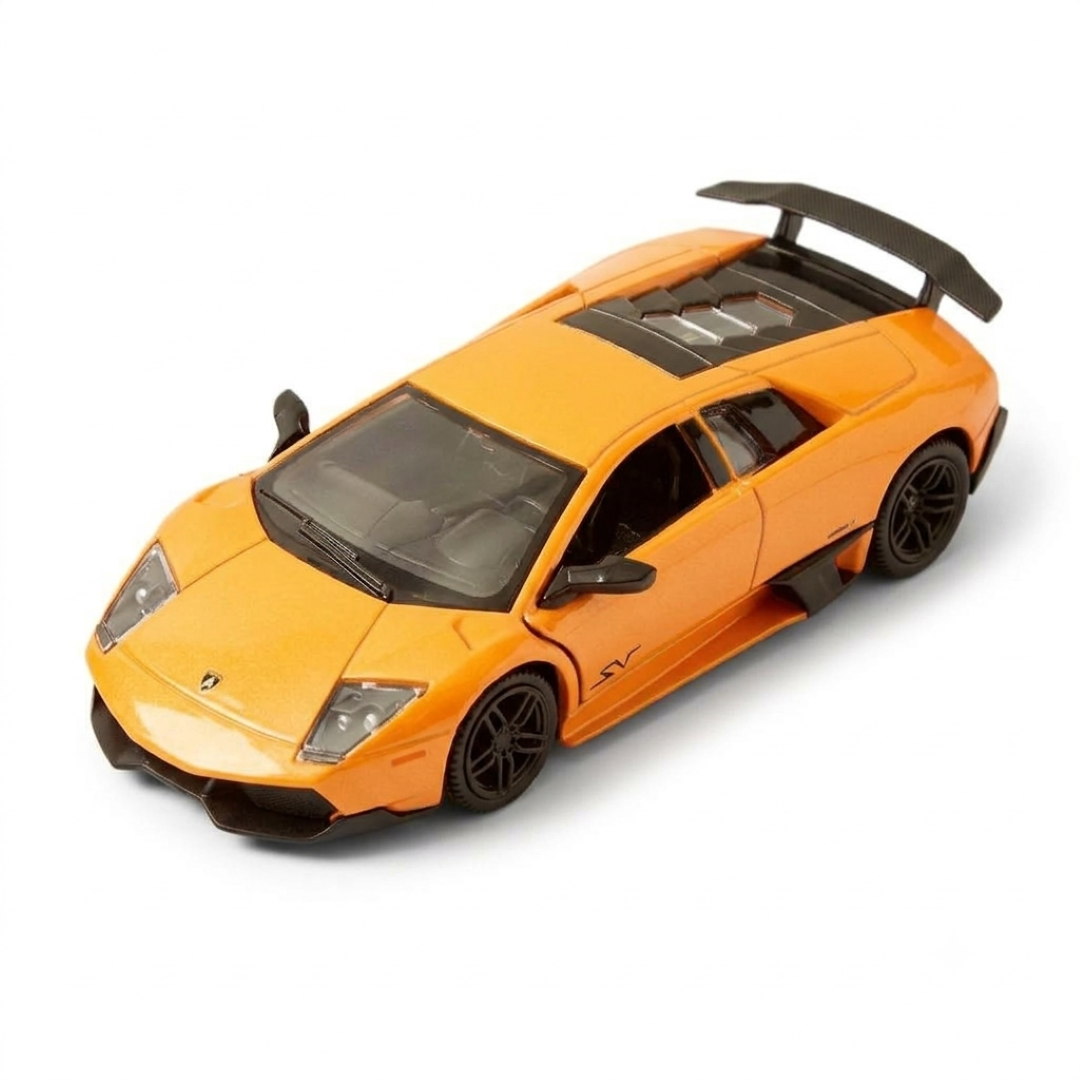RMZ City Lamborghini Murciélago SV 1:32 Scale Die-Cast Model Car –  Collectible Supercar with Opening Doors, Pull-Back Action with 2 Variants