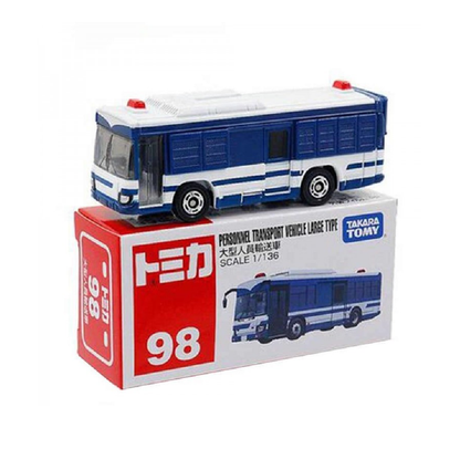 Tomica No.98 Personnel Transport Vehicle Large Type (Bus) - TAKARA TOMY -Diecast Scale Model Car - 1/136