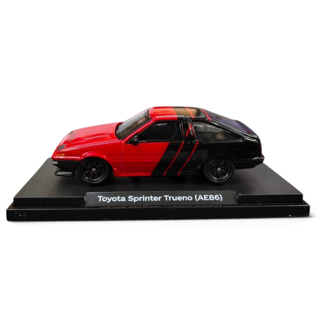 CCA 1:55 Scale Toyota Sprinter Trueno (AE86) H2 Edition Die-Cast Model Car with Display Base | Official Licensed Toyota Collectible Miniature Car | Detailed Interior, Realistic Body & Premium Collector Model