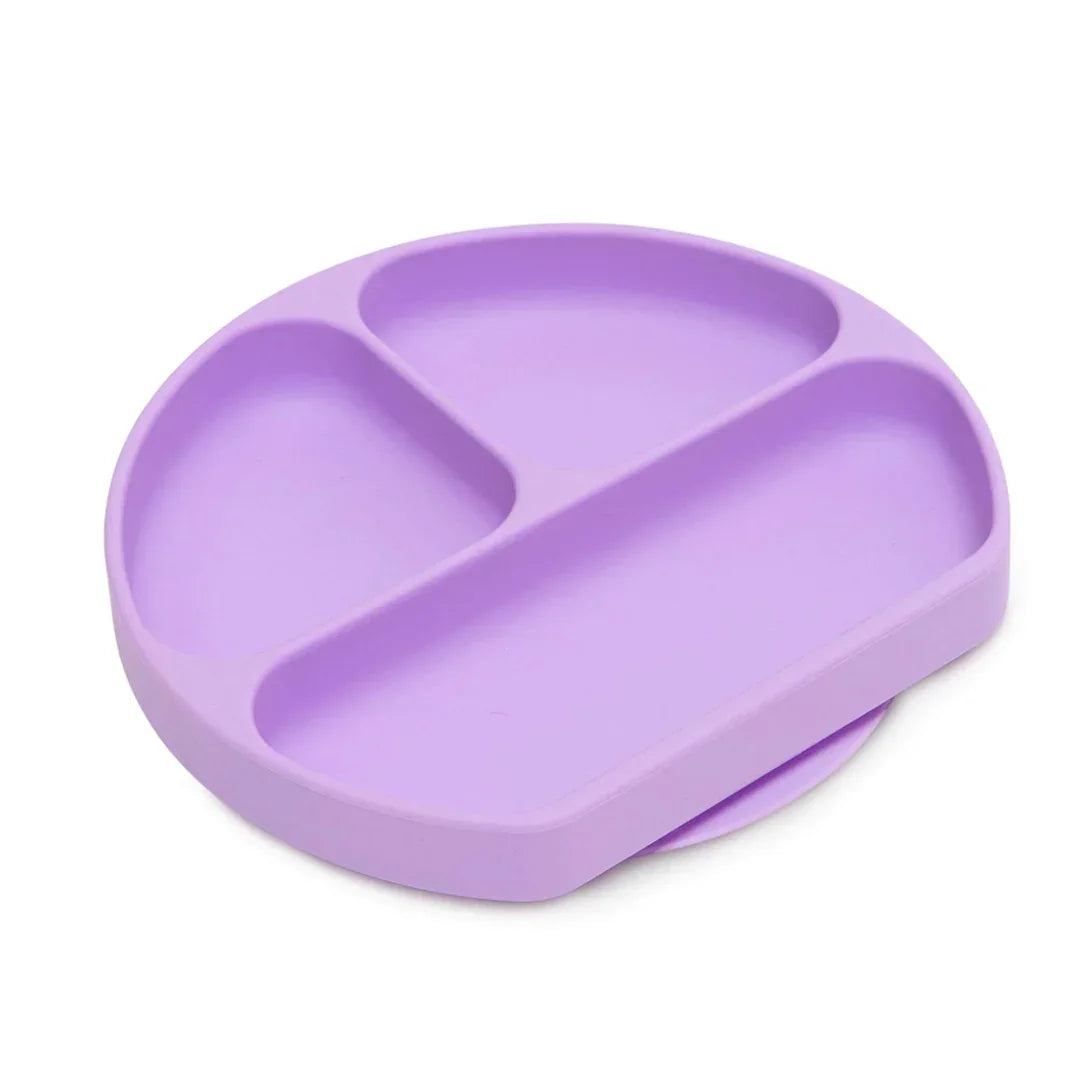 Bumkins Silicone Grip Dish lilac for Toddlers - Jaiman Toys