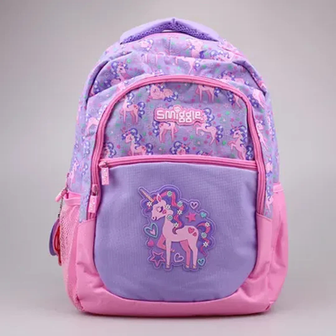 Smiggle Unicorn School Bag – Colorful Stylish 16 Inch Backpack