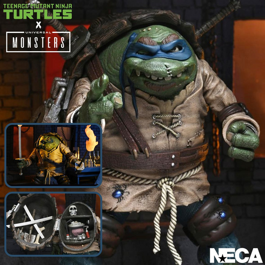 Universal Monsters x Teenage Mutant Ninja Turtles Ultimate Leonardo as The Hunchback 7-Inch Scale Action Figure