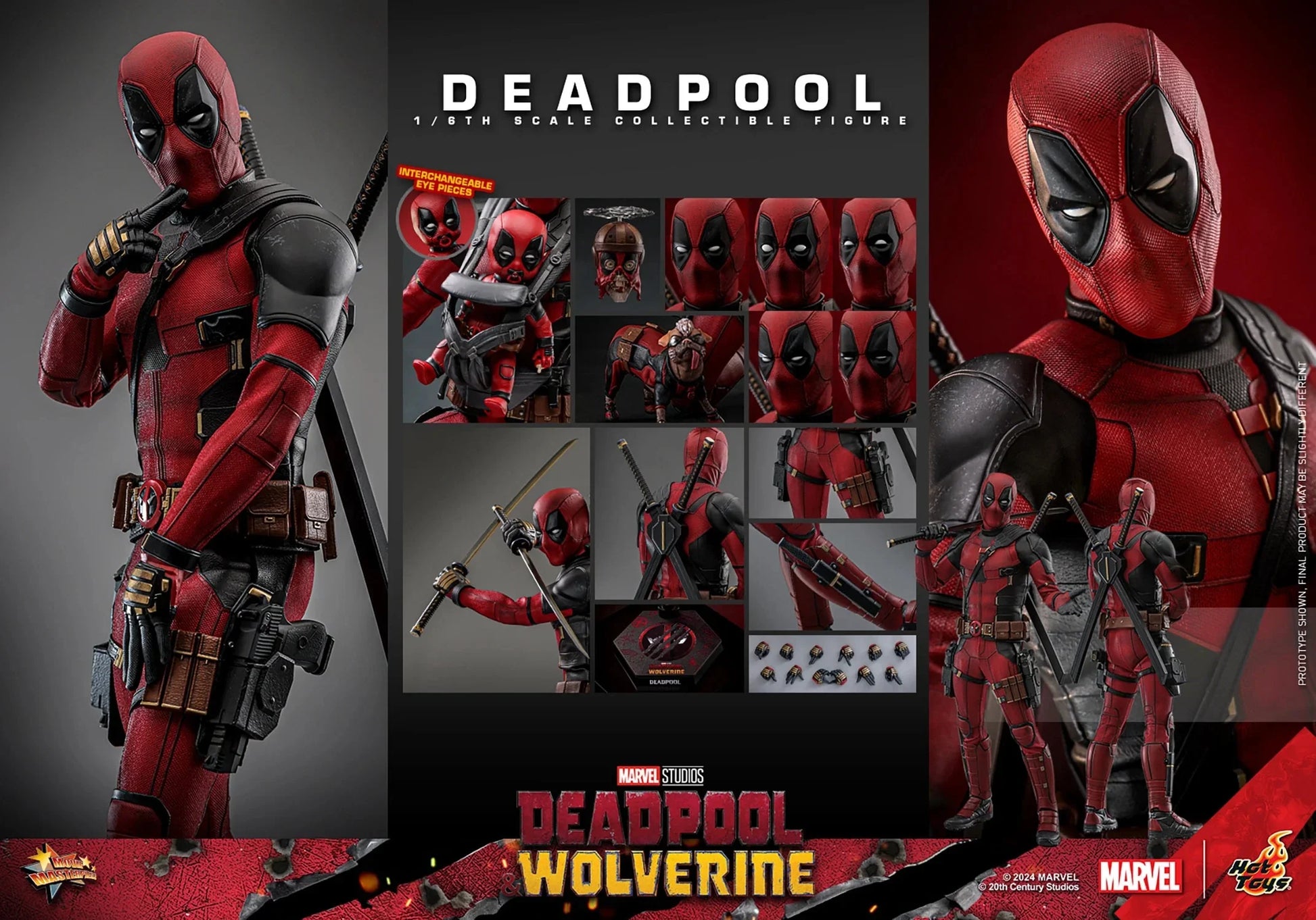 Marvel Studio Deadpool & Wolverine : Deadpool 1/6 Scale Action Figure - Jaiman Toys