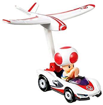 Hot Wheels Mario Kart Die Cast Glider Toad Car | Metal Racing Toy with Wings | Collectible Kart Vehicle | 3+ Years