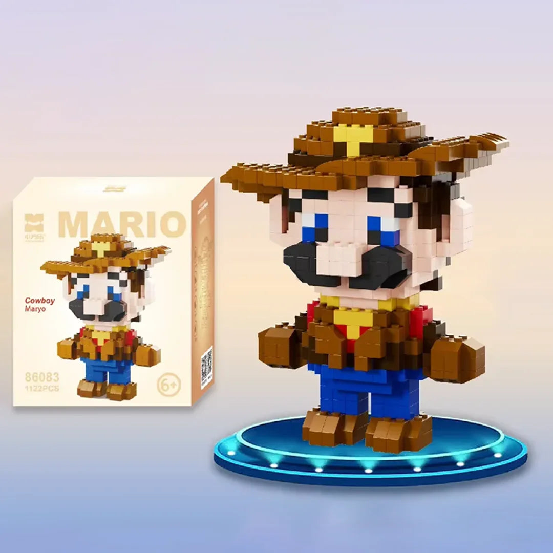 Mario Building Blocks Minifigure 5 Inch as Birthday Gift for Kids - Jaiman Toys