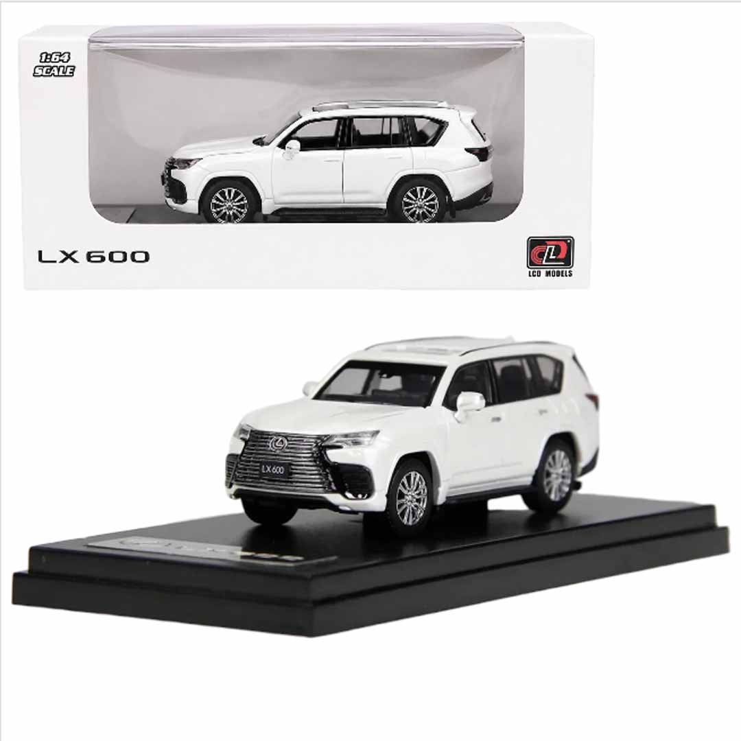 LCD Models 1:64 Lexus LX600 White Die-Cast Model SUV | Premium Collectible Miniature
