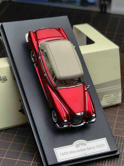 GFCC 1:64 1959 Mercedes-Benz 300D Convertible Diecast Car Model | Premium Classic Convertible Collectible Available in 6 Variants