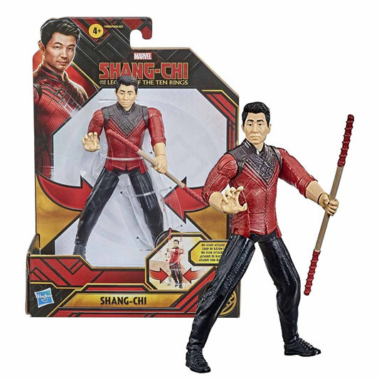 (Damaged Box) Marvel Shang-Chi Action Figure with Bo Staff Accessory 6inch| Marvel Legends of the Ten Rings Collectible Toy for Kids 4+