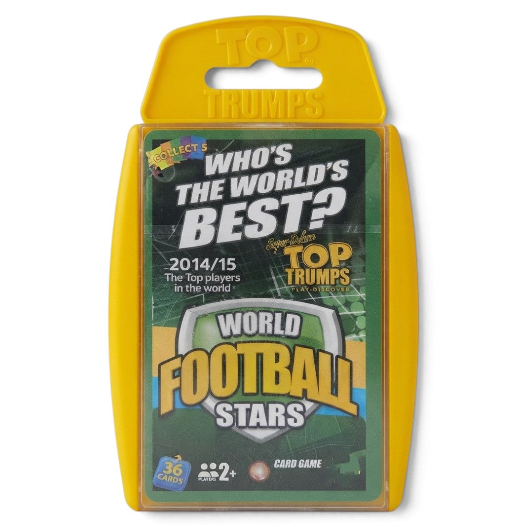 Top Trumps World Football Stars Card Game – 36 Cards, 2+ Players
