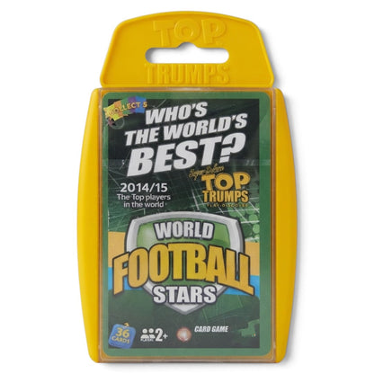 Top Trumps World Football Stars Card Game – 36 Cards, 2+ Players