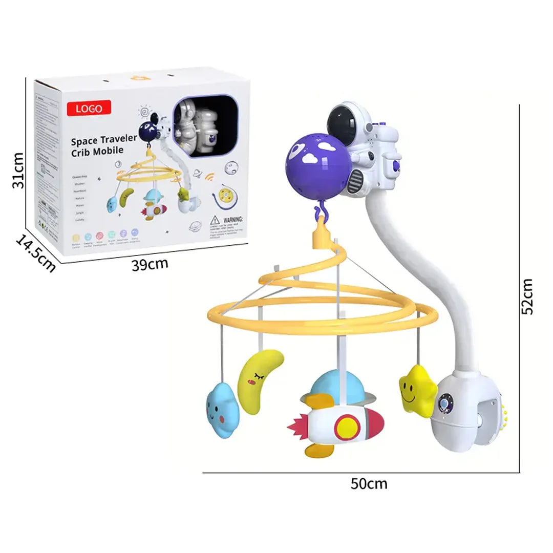 Space Travel Crib Mobile with Music and Lights, Baby Mobile for Crib - Jaiman Toys
