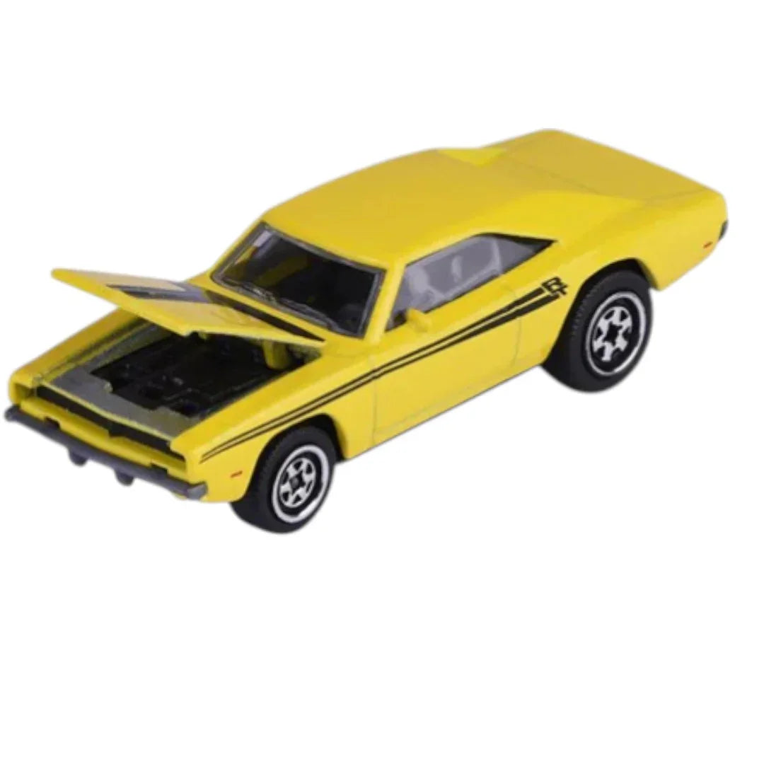 Majorette Dodge Charger Vintage 1:64 Scale Diecast Metal Car | Moving Parts | Classic Muscle Car | Official Licensed