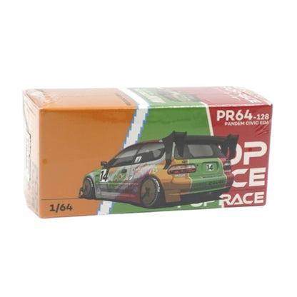 Pop Race Pandem Honda Civic EG6 1:64 Die-Cast Model Car | JACCS Livery | Premium Collector Edition