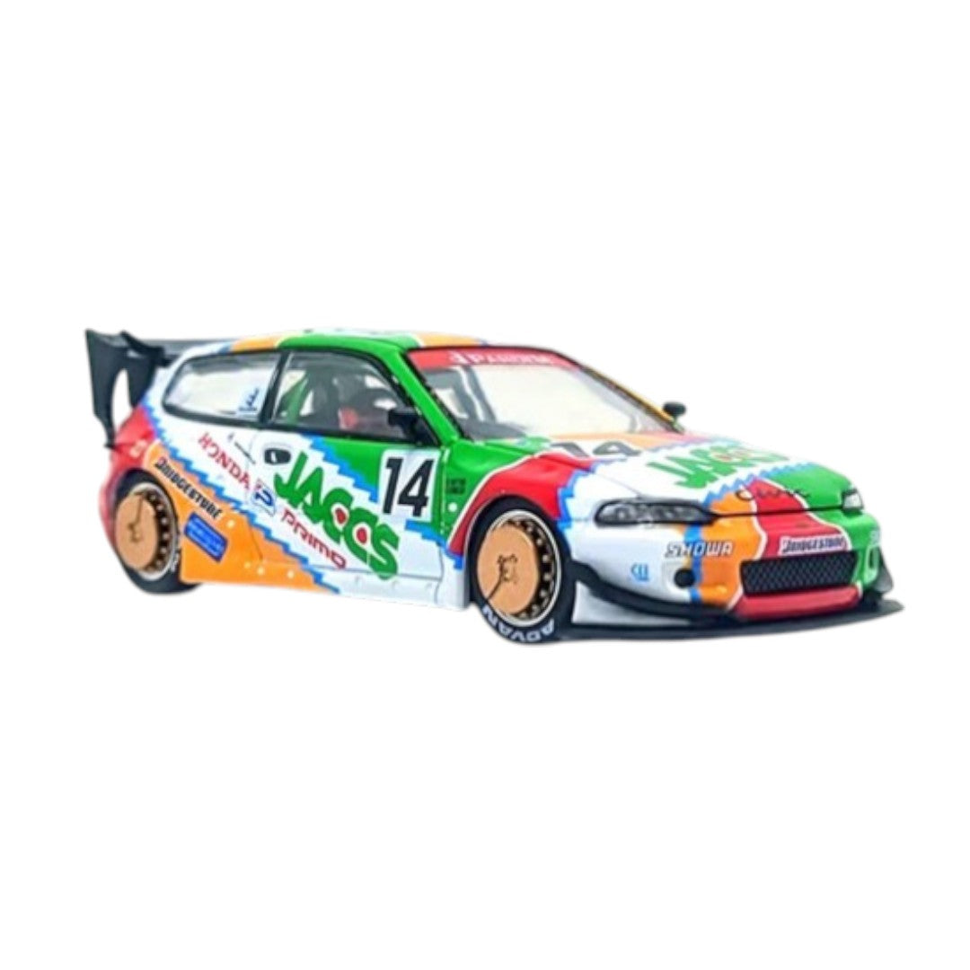 Pop Race Pandem Honda Civic EG6 1:64 Die-Cast Model Car | JACCS Livery | Premium Collector Edition