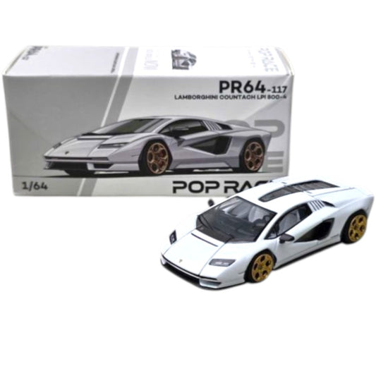 Pop Race PR64-117 Lamborghini Countach LPI 800-4 1:64 Die-Cast Model Car | Premium Collector Edition