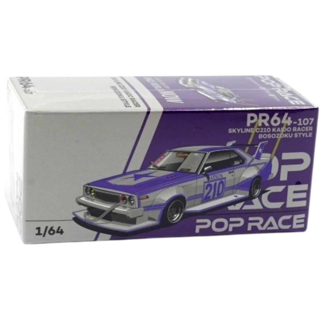 Pop Race PR64-107 Nissan Skyline C210 Kaido Racer Bosozoku Style 1
