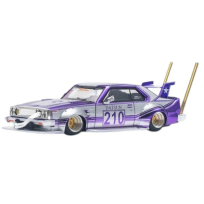 Pop Race PR64-107 Nissan Skyline C210 Kaido Racer Bosozoku Style 1:64 Die-Cast Model Car