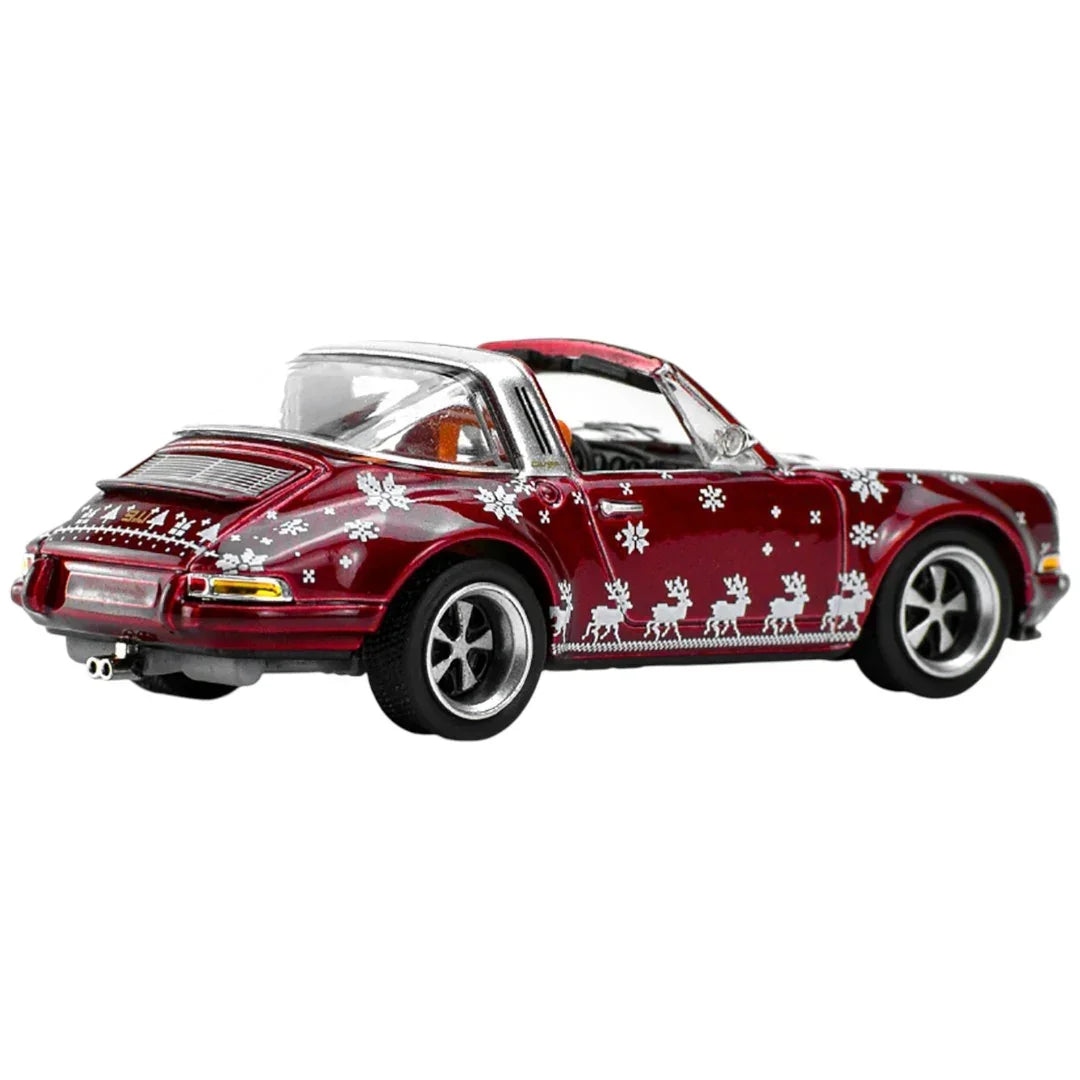 Pop Race PR64-83 Singer Targa Christmas Edition 2023 1:64 Die-Cast Model Car – Limited Holiday Release