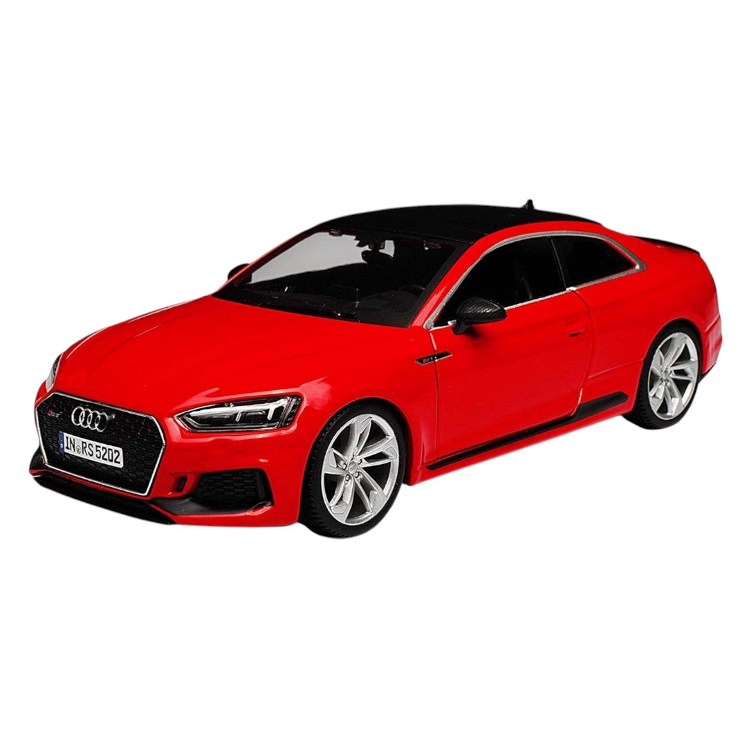 Bburago 1:24 Audi RS5 Coupe Die-Cast Model Car – Red | Official Licensed Collectible Car (14+)