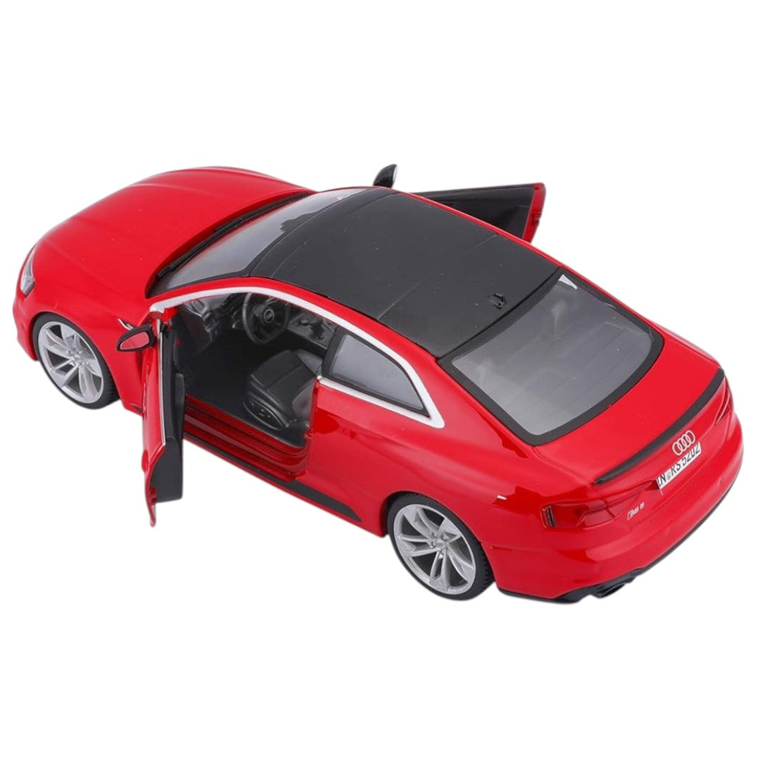 Bburago 1:24 Audi RS5 Coupe Die-Cast Model Car – Red | Official Licensed Collectible Car (14+)