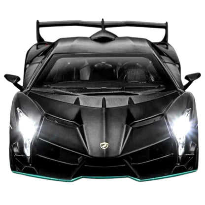 HQT 1:22 Scale Die-Cast Lamborghini Venom Model – Premium Collectible Edition (Light & Sound | Pull Back Action)