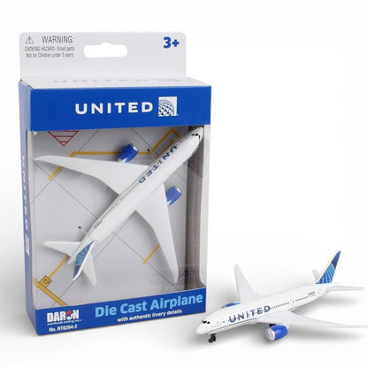 Daron United Airlines Diecast Airplane 14CM – Metal Aircraft Model with Authentic Livery (3+)