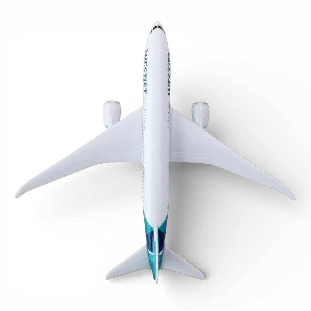 Daron WestJet Diecast Airplane Model (14CM) – Official WestJet Airline Metal Aircraft Toy (3+)