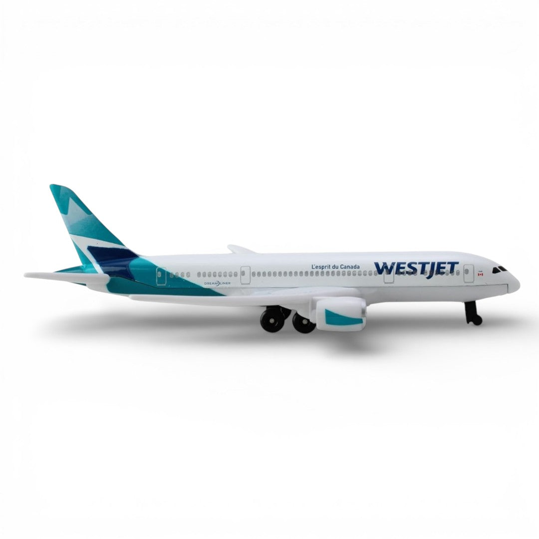 Daron WestJet Diecast Airplane Model (14CM) – Official WestJet Airline Metal Aircraft Toy (3+)