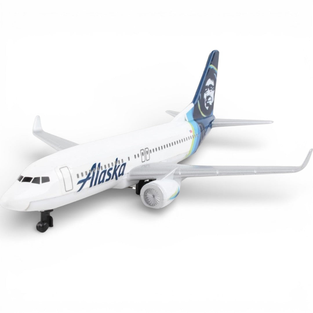 Daron Alaska Airlines Diecast Airplane Model (14CM) – Official Alaska Livery Metal Aircraft Toy (3+)