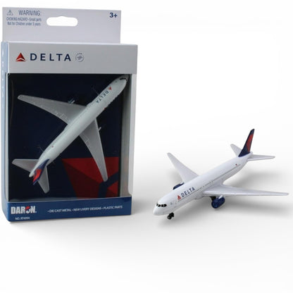 Daron Delta Airlines Diecast Airplane Model (14CM) – Official Delta Livery Metal Aircraft Toy with Plastic Parts (3+)