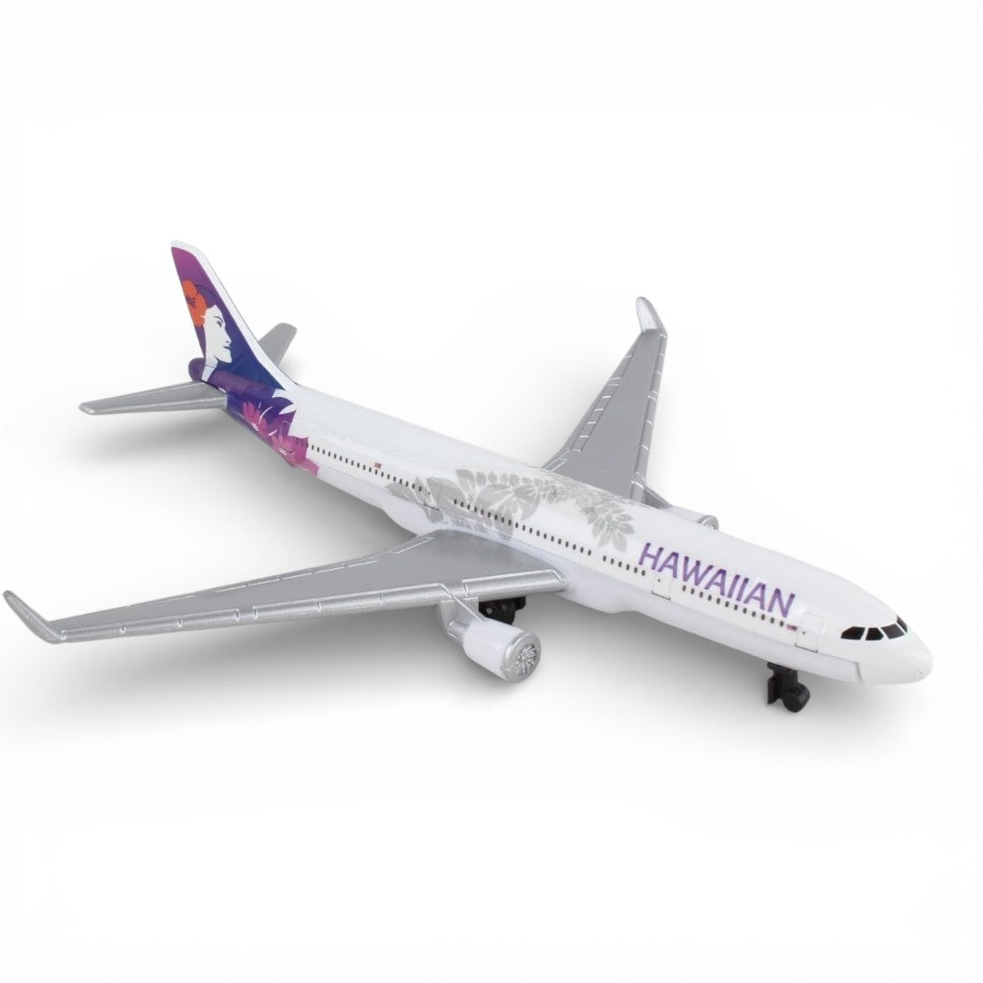 Daron Hawaiian Airlines Diecast Airplane Model (14CM) – Official Hawaiian Livery Metal Aircraft Toy with Plastic Parts (3+)