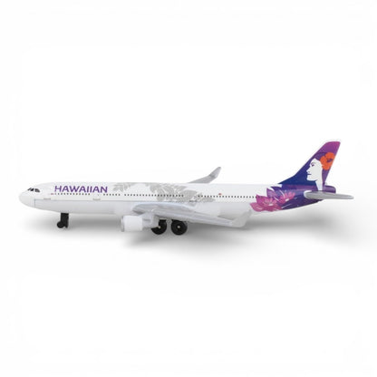 Daron Hawaiian Airlines Diecast Airplane Model (14CM) – Official Hawaiian Livery Metal Aircraft Toy with Plastic Parts (3+)