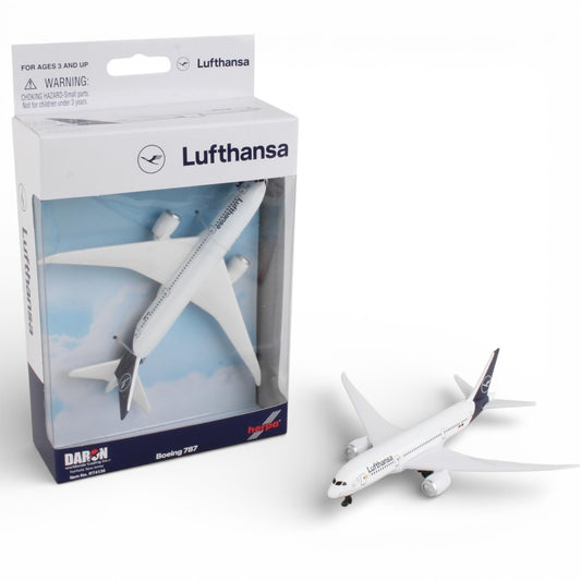 Daron Lufthansa Boeing 787 Diecast Airplane Model (14CM) – Official Lufthansa Metal Aircraft Toy with Plastic Parts (3+)