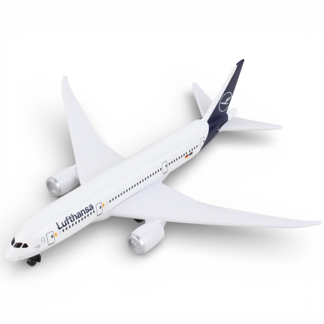 Daron Lufthansa Boeing 787 Diecast Airplane Model (14CM) – Official Lufthansa Metal Aircraft Toy with Plastic Parts (3+)