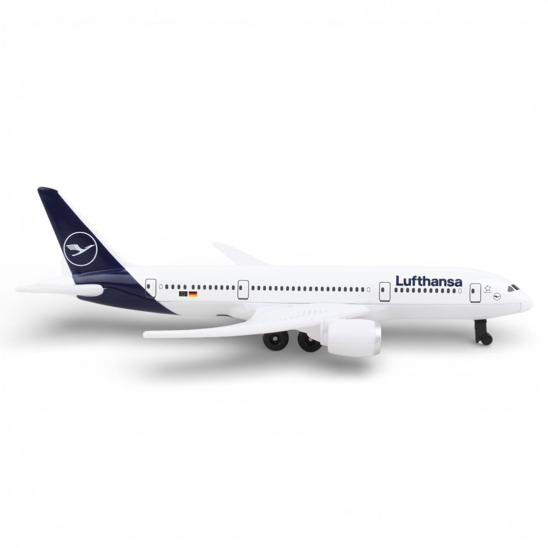 Daron Lufthansa Boeing 787 Diecast Airplane Model (14CM) – Official Lufthansa Metal Aircraft Toy with Plastic Parts (3+)